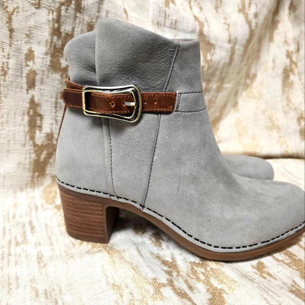 Dansko Women's Hartley Boot Grey Nubuck Sz36 US6 - Picture 3 of 17